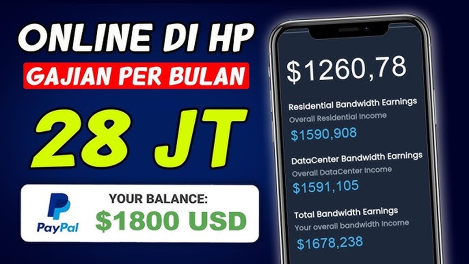 Di Gaji 20 Juta Perbulan Hanya Online di HP