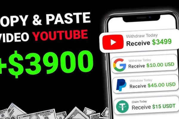 Gajian Dolar COPY PASTE Video YouTube $3900